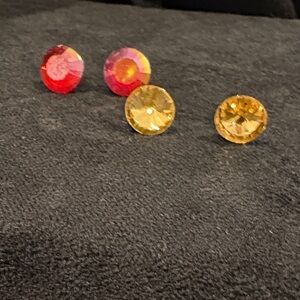 Brand Red and Yellow Button Set